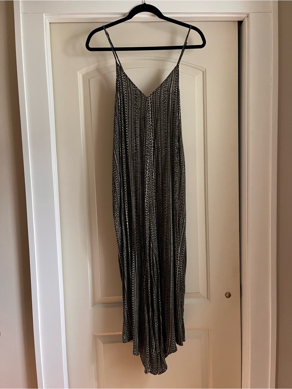 Dress Forum Green & White Striped Jumpsuit Romper